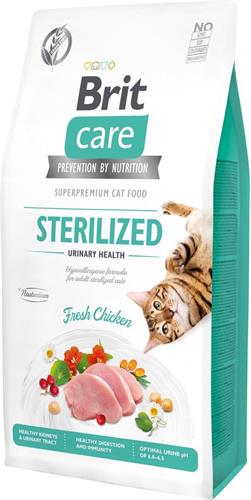 Brit Care Cat Grain-Free Sterilized Urinary Health, 7kg granule pro kočky