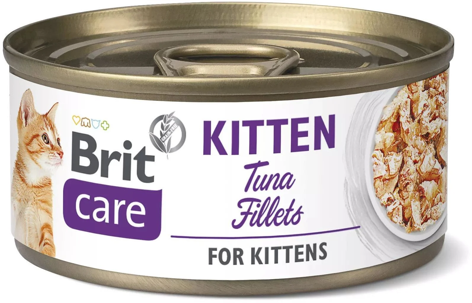 Brit Care Cat Kitten. Tuna Fillets 70g (fillets) konzervy pro koťata
