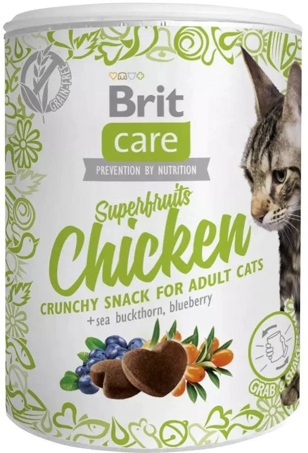 Brit Care Cat Snack Superfruits Chicken 100g pamlsky pro kočky