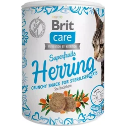 Brit Care Cat Snack Superfruits Herring 100g pamlsky pro kočky