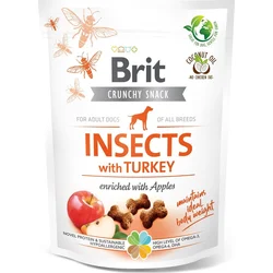 Brit Care Dog Crunchy Cracker. Insects with Turkey and Apples, 200g pamlsky pro psy
