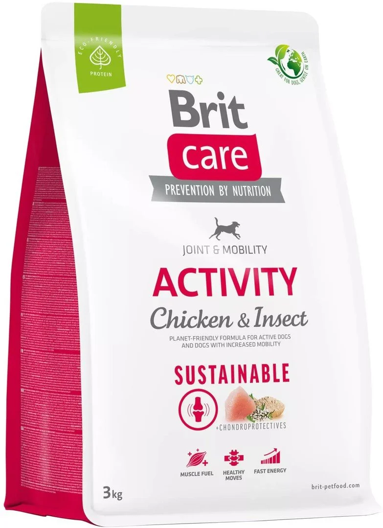 Brit Care Dog Sustainable Activity, 3kg granule pro psy