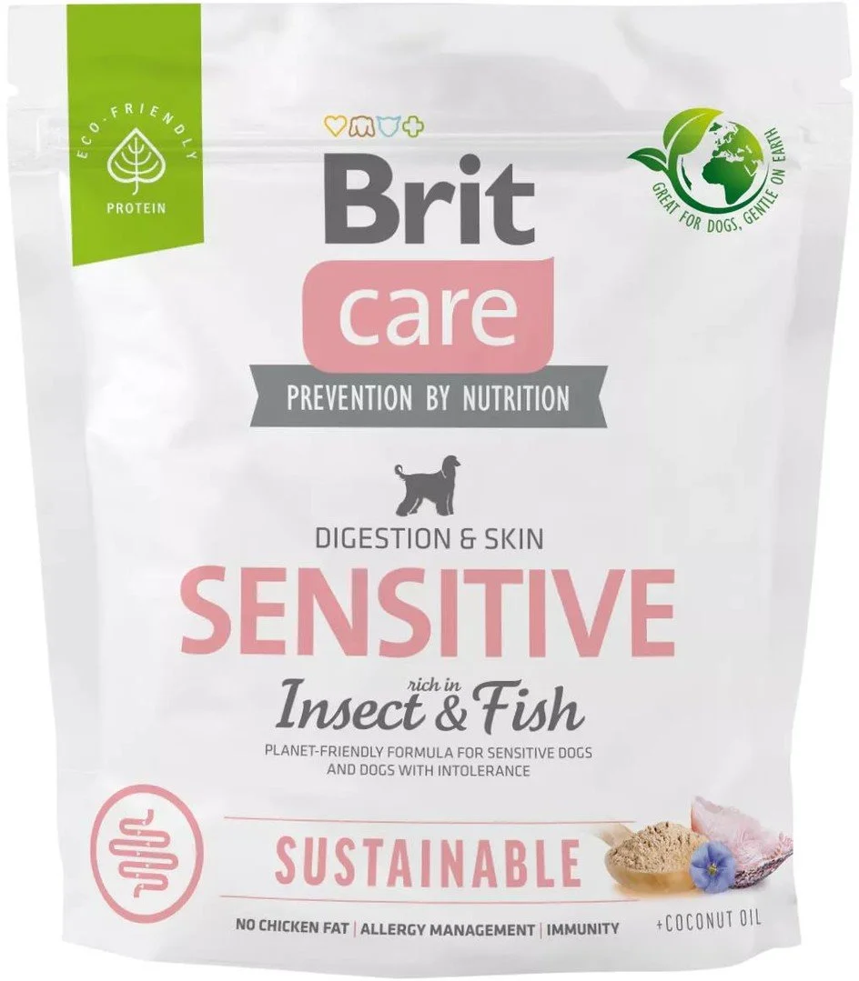Brit Care Dog Sustainable Sensitive, 1 kg granúl pre psy