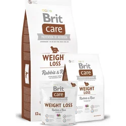 BRIT Care Weight Loss Rabbit & Rice, granule pro psy, 3kg