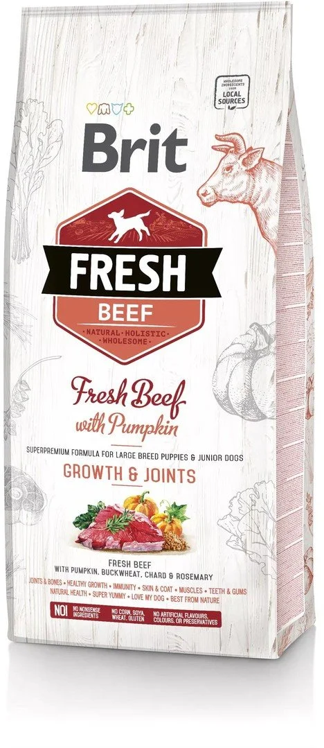 Brit Fresh Beef with Pumpkin Puppy Large 12kg granule pro štěňata