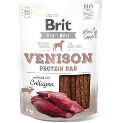 Brit Jerky Venison Protein Bar 80g pamlsky pro psy