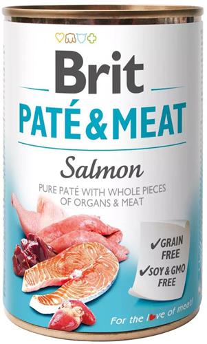 Brit Paté & Meat Salmon 400g konzerva pro psy