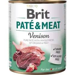 Brit Paté & Meat Venison 800g konzerva pro psy