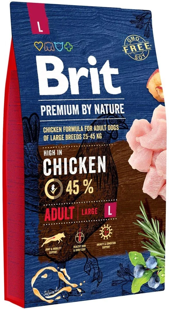 Brit Premium by Nature Adult L 8 kg granúl pre psy