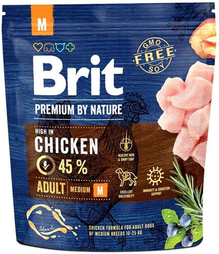 Brit Premium by Nature Adult M 1kg granule pro psy
