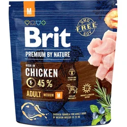 Brit Premium by Nature Adult M 1kg granule pro psy