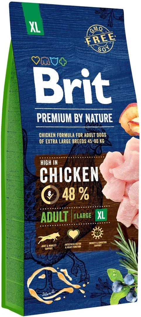 Brit Premium by Nature Adult XL 15kg granule pro psy