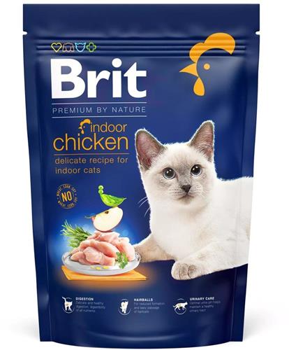 Brit Premium by Nature Cat. Indoor Chicken, 800g granule pro kočky