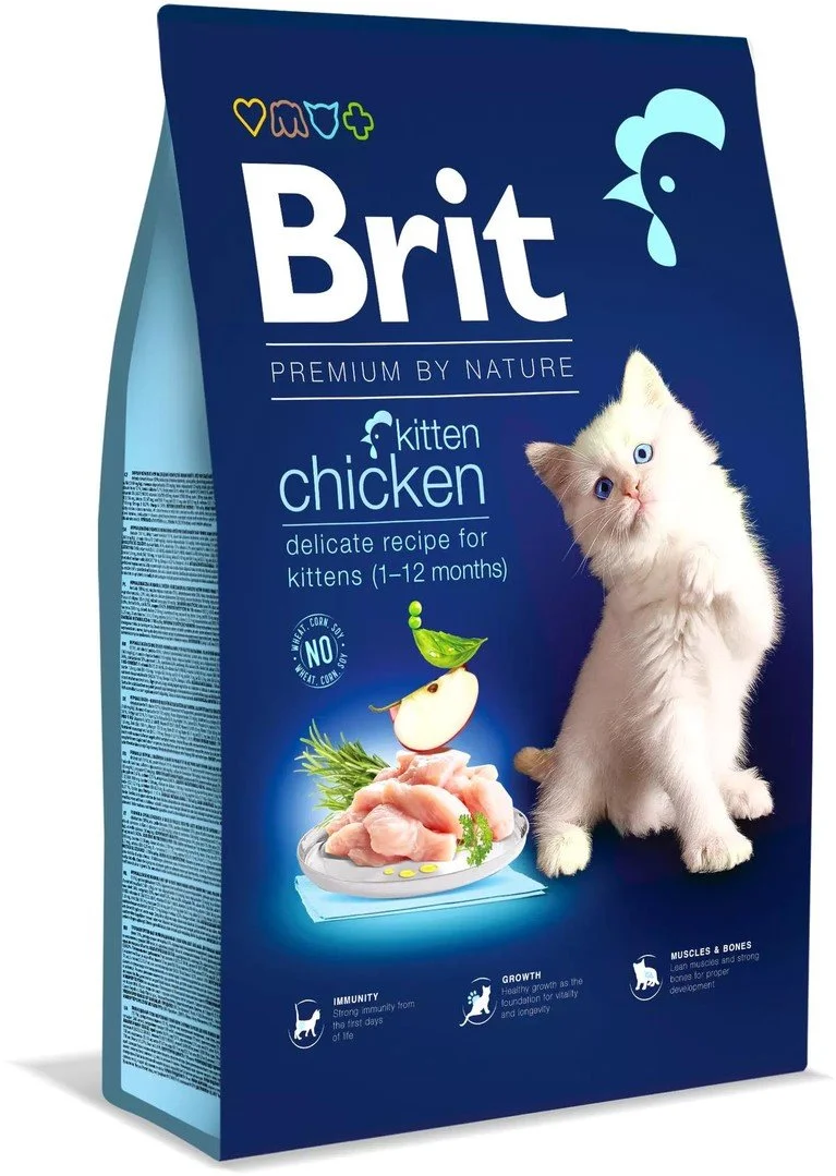 Brit Premium by Nature Cat. Kitten Chicken, 8 kg granúl pre mačiatka