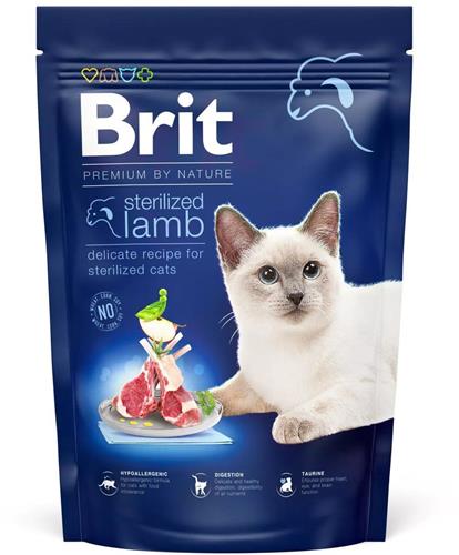 Brit Premium by Nature Cat. Sterilized Lamb, 800g granule pro kočky