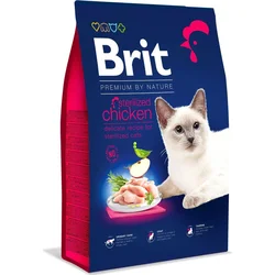 Brit Premium by Nature Cat. Sterilizované kuracie mäso, 8 kg granúl pre mačky