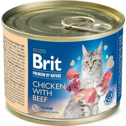 Brit Premium by Nature Chicken with Beef 200g konzervy pro kočky