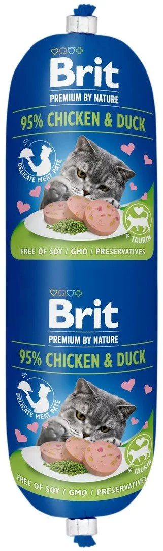 Brit Premium by Nature Sausage CAT Chicken & Duck 180g salámy pro kočky