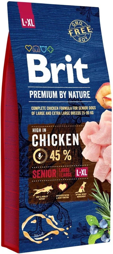 Brit Premium by Nature Senior L+XL 15 kg granúl pre psy