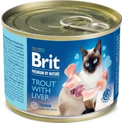 Brit Premium by Nature Trout with Liver 200g konzervy pro kočky