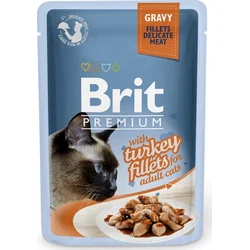 Brit Premium Cat Delicate Fillets in Gravy with Turkey 85g kapsičky pro kočky