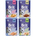 Brit Premium Cat Delicate Fillets in Jelly Dinner Plate 340g (4x85g) kapsičky pro kočky
