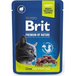 Brit Premium Cat Pouches Lamb for Sterilized 100g kapsičky pro kočky
