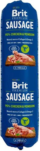 Brit Sausage Chicken & Venison 800g salámy pro psy