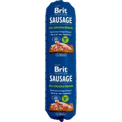 Brit Sausage Chicken & Venison 800g salámy pro psy