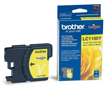 Brother atrament LC-1100Y yellow (325 strán) - originálne LC1100Y