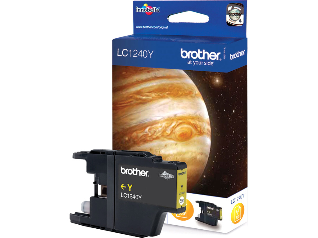 Brother atrament LC-1240Y, yellow (600 strán) - originálne LC1240Y