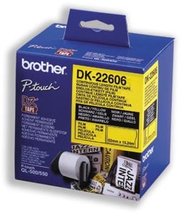 Brother DK-22606 (žlutá filmová role) 62mm x 15,24m