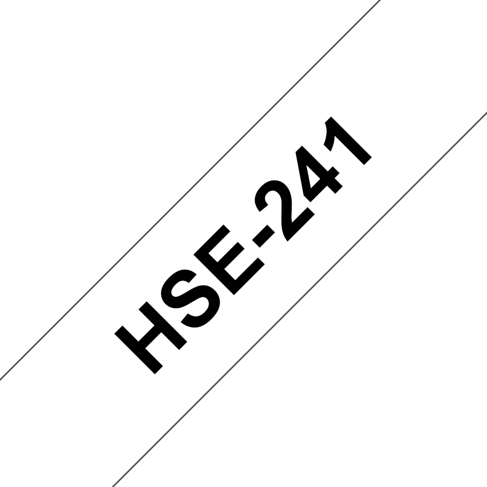 Brother HSe-241, bužírka bílá / černá (17,7 mm)