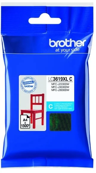 Brother LC-3619XLC azúrová - originálne LC3619XLC