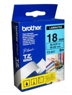 Brother TZ-541, modrá / čierna 1 ks (18mm, laminovaná) TZe541