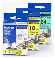 Brother TZ-751, zelená / černá 1 ks (24mm, laminovaná) TZe751 - Cartridge inkoustové