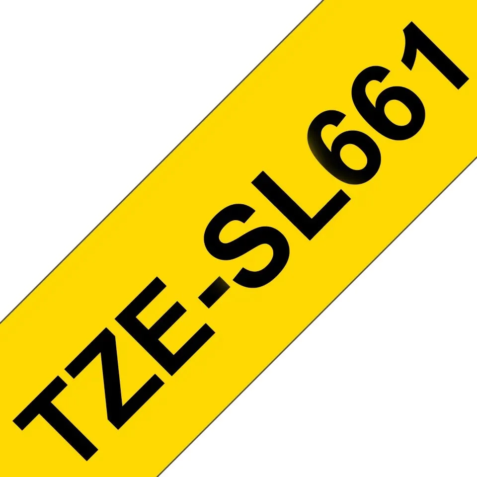 Brother TZe-SL661, žltá / čierna (36 mm, samolepiaca)