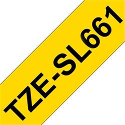 Brother TZe-SL661, žlutá / černá  (36mm, samolaminovací)