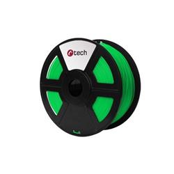C-TECH filament ABS 1.75mm 1kg, fluorescenční zelená 3DF-ABS1.75-FG