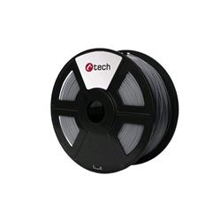 C-TECH filament ABS 1.75mm 1kg, stříbrná 3DF-ABS1.75-S