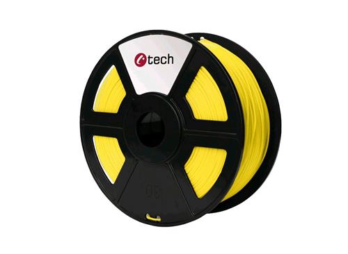 C-TECH filament HIPS 1.75mm 1kg, žltá 3DF-HIPS1.75-Y