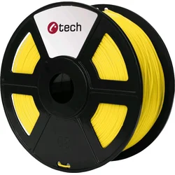 C-TECH filament PETG 1.75mm 1kg, žlutá 3DF-PETG1.75-Y - Náplně do 3D tiskárny