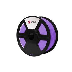 C-TECH filament PLA 1.75mm 1kg, fialová 3DF-PLA1.75-PR