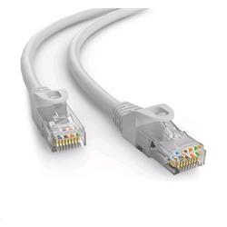 C-TECH kabel patch cord Cat6e, UTP, šedá, 15m