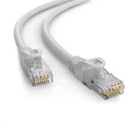 C-TECH patch kábel Cat6, UTP, sivý, 2 m