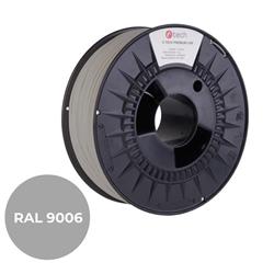 C-TECH PREMIUM LINE tlačová struna (filament), PETG, biely hliník, RAL9006, 1,75 mm, 1 kg