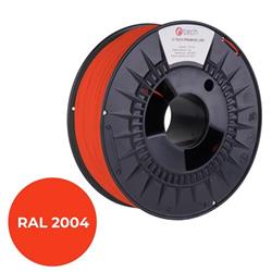 C-TECH PREMIUM LINE tlačová struna (filament), PLA, oranžová pravá, RAL2004, 1,75mm, 1kg