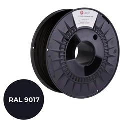 C-TECH PREMIUM LINE tlačová struna (filament), PLA, transportná čierna, RAL9017, 1,75mm, 1kg