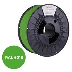 C-TECH PREMIUM LINE tlačová struna (filament), PLA, zeleno-žltá, RAL6018, 1,75mm, 1kg