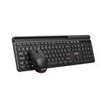 C-TECH Quallis WLKMC-05, bezdrôtová kombinovaná súprava s myšou, čierna, USB, CZ/SK